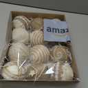 12PCS Christmas Ball Ornaments, 3.14"/80MM Boho Shatterproof Christmas Tree Hanging Ball Decorations, for Home Indoor Farmhouse Xmas Vase Bowls Filler Centerpiece Rustic Decor