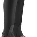 Equinavia Freya Womens NordicAir™ Tech Equestrian Half Chaps for Horseback Riding | Breathable Mesh - Black - L Regular
