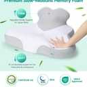 Bed Wedge Pillow for Headboard, 2026 Upgraded 2nd-Gen 10 Inch Memory Foam Wedges for Sleeping Apnea, Acid Reflux, Snoring & Back Pain Relief, Cervical Neck Pillows, Ergonomic Pillow for Couch or Floor