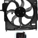 17427533558 Engine Radiator Cooling Fan Motor Assembly Fit for BMW E70 X5 2007 2008 2009 2010 3.0L 4.4L 4.8L Sport Utility 4-Door Replace# 17427598740 17428618240
