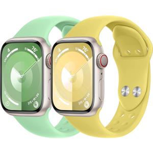 Sport Bands for Apple Watch Band 40mm 41mm 45mm 44mm 49mm iWatch Band 38mm 42mm 46mm Women/Men,Soft Silicone Strap for Apple Watch Series 11 10 9 8 7 6 5 4 3 SE 3/2nd Ultra/3/2 49 44 42 46 41 45 mm