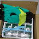 Reusable Seed Starter Tray, 4 Pack Silicone Seed Starter Kit for Starting Plant Seeds with Humidity Adjustable Dome and Lid, Indoor Seed Starting Supplies with Water Spray Bottle for Plants, BPA-Free