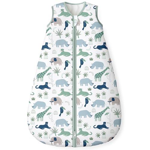 Yoofoss Baby Sleep Sack 18-24 Months, 1.5 Tog Baby Wearable Blanket with 2-Way Zipper, 100% Cotton Organic Fabric Winter Infant Sleeping Sack, Warm Soft Comfy