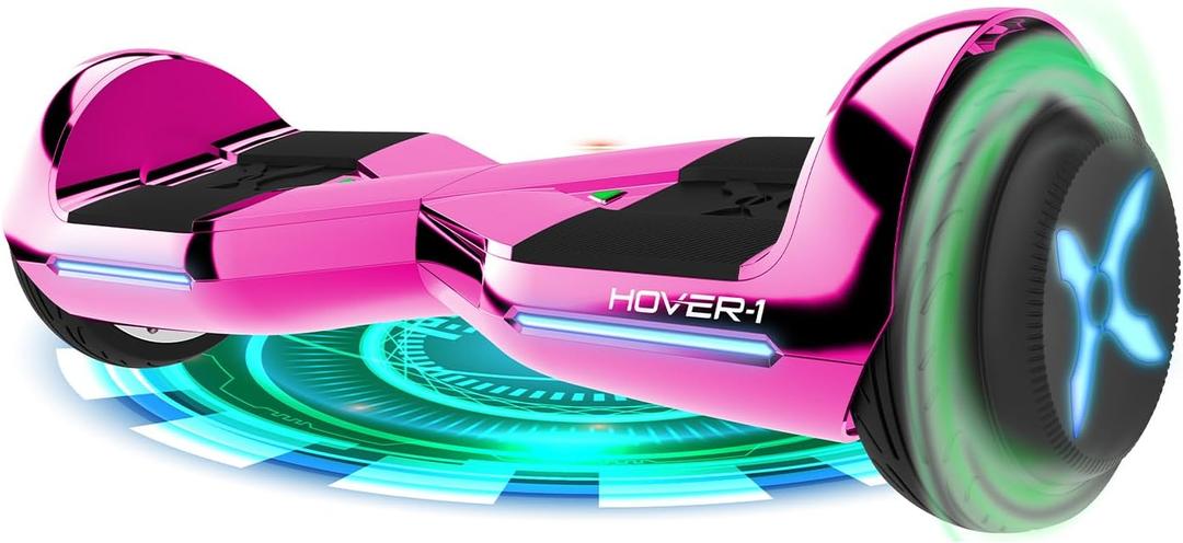 Hover-1 Dream Electric Hoverboard | 7MPH Top Speed, 6 Mile Range, Long Lasting Lithium-Ion Battery, 5HR Full Charge, Rider Modes: Beginner to Expert (Pink)