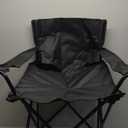 American Dream Large Foldable Camping Beach Chair with Padded Arm Pad, Carrying Bag, and Drink Holder (Black)