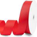 1-1/2" X 100 Yards Red Grosgrain Ribbon, Premium Grosgrain Ribbon for Sewing, Gift Wrapping, Bow Making, Wedding Decor, Wrapping and More (Red)