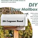 3 x 1040 Pieces 16 Sheets Alphabet and Number Stickers, 1" Self-Adhesive Vinyl Decals for Mailbox, House Number, Address Sign, Classroom, Business Use (1 Inch - Black)