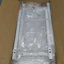 Narrow Side Table with Magazine Holder, Skinny End Table Perfect for Small Spaces, Space-Saving Design for Living Room, Bedroom, or Office, 7.1" D x 16.9" W x 23.6" H, White