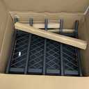 Fireplace Grate 17 Inch- Wood Stove Fireplace Log Grates Set with Ember & Ash Trays Pan, Heavy Duty Wrought Cast Iron Rack Holder Pit for Indoor Outdoor Chimney Hearth