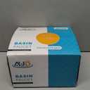 Elegant Alien Brushed Nickel Bathroom Sink Faucet Single Hole, AUU Waterfall Vanity Sink Faucet Solid Brass, Single Handle Basin Tap with Pop Up Drian & Deck Plate