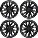 Wheel Covers for Tesla Model 3 Wheel Covers, Wheel Cover Hubcaps Compatible with Tesla Model 3 (Highland Model 3 18" Nova Matte Black)