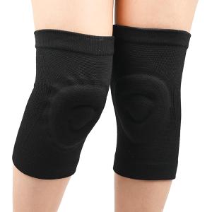 2 Pack Knee Sleeves for Men Women, Anti-slip Compression Brace with Silicone Patella Gel Pad, Knee Braces for Knee Pain Knee Brace for Arthritis Pain and Support (Black, X-Large)