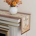 2 x XCHI Fall Cross Pumpkin Maple Leaves Table Runner Thanksgiving Table Decoration for Kitchen Dining Dinner Autumn Home Decor 13x60 Inch