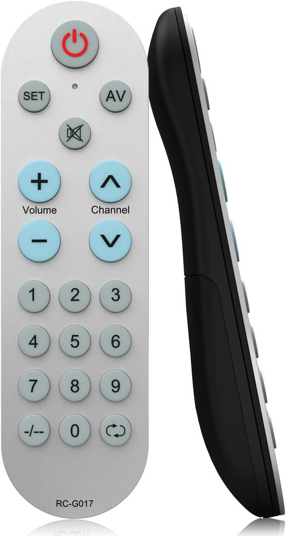 Learning Big Button Universal TV Remote for Elderly/Seniors/Olders(Original Remote Required), with Backlit (US G17-yin)