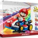 Clear Acrylic Display Case for Lego 72037 Mario Kart  Mario & Standard Kart  Dust-Proof Protective Showcase Box (Lego Set NOT Included)