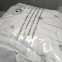 BGment White Room Darkening Curtains 95 Inched Long with Sheer Overlay, Silver Printed Grommet Thermal Insulated Window Tulle Curtains for Bedroom/Living Room, 2 Panels 52 x 95 Inch, Pure White