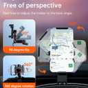 Car Phone Holder Dashboard Phone Mount 360 Degree Rotation Multifunctional Clip Design Car Universal Phone Mount Compatible with 4-7 inch cellphones