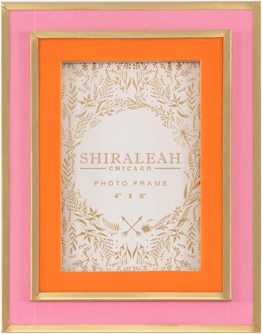 Shiraleah Viva 4" x 6" Layered Picture Frame, Pink