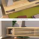 Computer Monitor Stand with Sliding Door,42 Inch,Bamboo