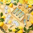 75 Pcs / 25 Sets Capri Lemon Baby Shower Party Favors for Guests Sweet One Italian Lemon Shaped Soaps Bridal Shower Return Gifts Lip Balms Hand Cream for Bridal Wedding Gender Reveal