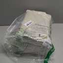 StorageWorks Fabric Storage Bins with Lid, Decorative Storage Boxes for Shelves, Stackable Closet Organizer Basket with Handles, Large, Ivory White, 2-Pack