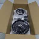 ROMASS Ceiling Fan with Lights Remote, LED Black Ceiling Fans 38" with Quiet DC Reversible Motor 6-Speeds Dimmable Light Ceiling Fan Indoor/Outdoor for Bedroom, Kitchen, Dining Room, Patio