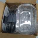 Rubbermaid Brilliance BPA-Free Food Storage Containers Multi Pack, 1.3 Cup Plastic Containers with Lids, 5 Pack, Leak Proof, Microwave & Dishwasher Safe