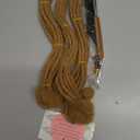 0.6cm #27 12inch 30 Stands Loc Extensions Human Hair 100% Handmade Permanent Dreadlock Extensions for Man/Women Can Be Dyed and Curled(0.6cm 8inch-30 stands color #27)
