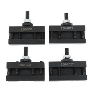 findmall 4Pcs BXA Tool Post Tool Holder 250-201, 250-201XL, 250-202, 250-202XL Quick Change Turning and Facing Holder Fit for Lathe