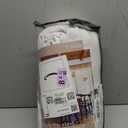 Extra Wide Pinch Pleated Linen Curtains 90 Inches Long 70 Inch Width for Living Room Bedroom Light Filtering White Semi Sheer Pleat Window Curtain Pinch Pleated Drape with Hooks Rings 1 Panel 70x90