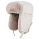 Winter Hat for Men Women Trapper Hat with Ear Flaps, Windproof Russian Trooper Hat for Cold Weather Hunting Skiing Khaki