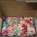 Cindeer 217 Pcs Small Fake Flowers Heads for Crafts Bulk Mini Silk Artificial Flower for Decoration Small Faux Flower Heads Fabric Daisy Buds Floral for Crafts DIY Wedding Party(Charming Color)