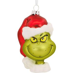Hallmark Dr. Seuss's How The Grinch Stole Christmas! Grinch Christmas Ornament, Blown Glass