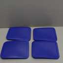 Replacement Lids fits Pyrex 3-Cup Glass Food Storage Container Bowls, (7.75 x 5.75-Inch) Plastic Rectangle Lids Covers for Pyrex 7210-PC, Airtight & Leakproof (2-Pack, Blue)