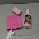 Quick N Brite Fireplace Glass Cleaner Kit with Cloth and Sponge, Removes Soot, Smoke, Creosote, and more, 16 oz, 1-Pack