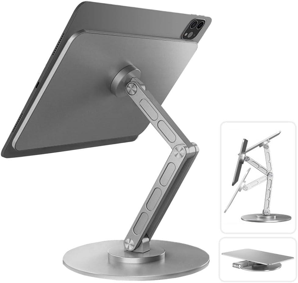 Magnetic Stand Only for iPad Pro 13 inch M4(2024),360Adjustable Foldable Desk Stand,Holder Desktop Tablet Mount for iPad Pro 13" M4(2024)