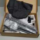 Projector Stand with Wheels, Laptop Tripod from 29" to 69" with Mouse Tray, Adjustable Height DJ Racks Stands with Gooseneck Phone Holder, for Office, Home, Stage, Studio, 1 Pack Black