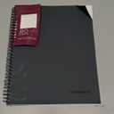 Cambridge Business Notebook, Action Planner, Legal Ruled Paper, 8-1/2" x 11", 80 Sheets, Flexible Soft Touch Cover, Wirebound, Gray (06064)