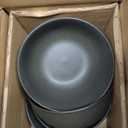 Cereal Bowls, 24 oz Soup Bowls Set of 4, Ceramic Bowls Set for Salad, Fruit, Breakfast, Dessert, Stoneware Bowls for Kitchen, Dishwasher & Microwave Safe, Matte Black