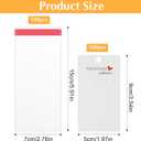 Nogeqi 100PCS 2x3.5 Inch Earring Display Cards with 100PCS Self Adhesive Bags, Handmade with Love Earring Holder Cards for Selling Jewelry Necklace Display Hanging Retail (White)