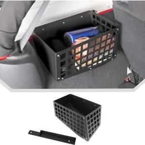 JeCar Aluminum Alloy Trunk Wheel Weel Molle Storage Organizer for 2007-2017Jeep Wrangler JK JKU (Driver Side)