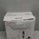 KOIOS 5-in-1 Hand Immersion Blender, 1000W 12 Speed Handheld Blender Stick with Copper Motor Stainless Steel Blade, 600ml Mixing Beaker,500ml Food Processor, Whisk, Milk Frother, Non-BPA, Red