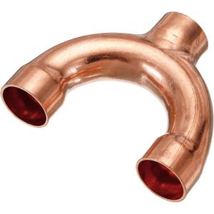 MECCANIXITY Tee Y Type Copper Fitting Welding Joint Split Union Intersection 22mm or 7/8 Inch ID for HVAC, Air Conditioning Refrigeration System