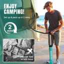 Niphean Truck Bed Tent for Camping 5ft-8ft for 2+1 People, 2 Mins Setup, Blue Gray