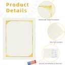 HAUTOCO 50 Packs Certificate Holders, Cream Color Diploma Folders Certificate Covers with Gold Foil Border for Letter Size 8.5x11 Cardstock, Award, Document, Graduation