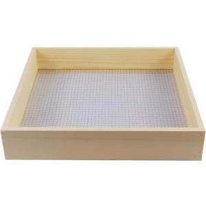 Soil Sifter for Garden,Wooden sifter for gardeningMulti-Purpose Soil Screen Wood Dirt Sifter Hand Held Cedar Garden Sifter for Compost,Plant flowers Sifter for Compost, Dirt and Potting Soil.