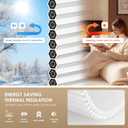 LazBlinds No Tools No Drill Cordless Cellular Shades, Light Filtering Honeycomb Shades for Home, Thermal Insulation Blinds for Windows, 43" W x 48" H, White