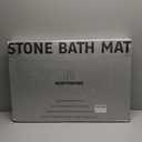 N NORTHSONG Large Diatomite Earth Bath Mat,Stone Bath Mat,Washable Rugs,Bathtub Mat -Rapid Water Absorption,Quick-Drying,Non-Slip for Bathroom and Kitchen-White