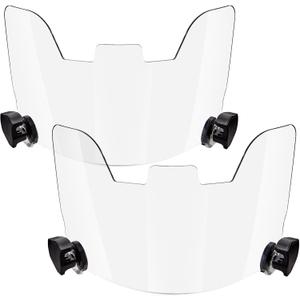 Xuhal 2 Pcs Football Visor for Youth Adult Football Helmet Visor Lacrosse Helmet Eye Shield Eye Protection for Sport (Clear)