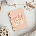 hold fizz Pink Spiral Bible Journal Notebook, Scripture Prayer Journal Christian Gifts for Women Church Notes, Bible Study Supplies Journaling Notebook, Spiral Notebook 5.5 x 8.3